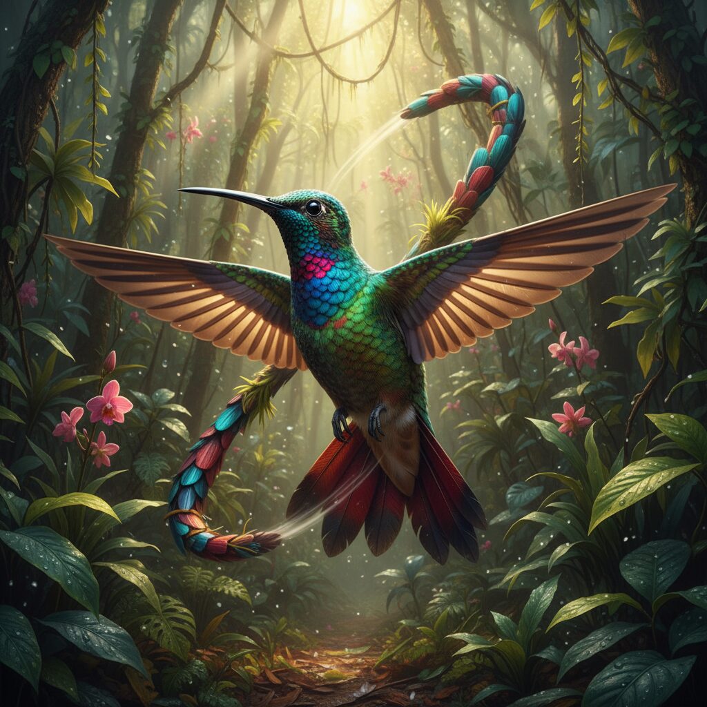 découvrez le colibri géant, un oiseau fascinant au vol surprenant et unique. admirez ses couleurs éclatantes et ses mouvements inhabituels qui émerveillent les passionnés de nature.