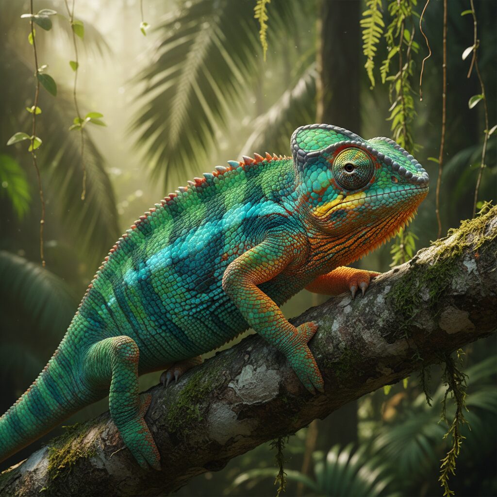 découvrez comment le caméléon utilise la variation de ses couleurs pour communiquer efficacement avec son environnement et ses congénères.