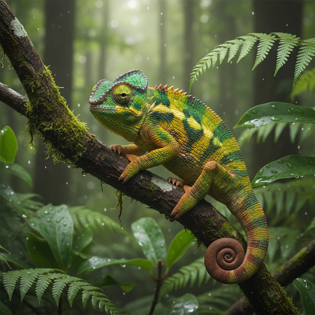 découvrez comment le caméléon change ses couleurs pour communiquer efficacement avec son environnement et ses congénères.