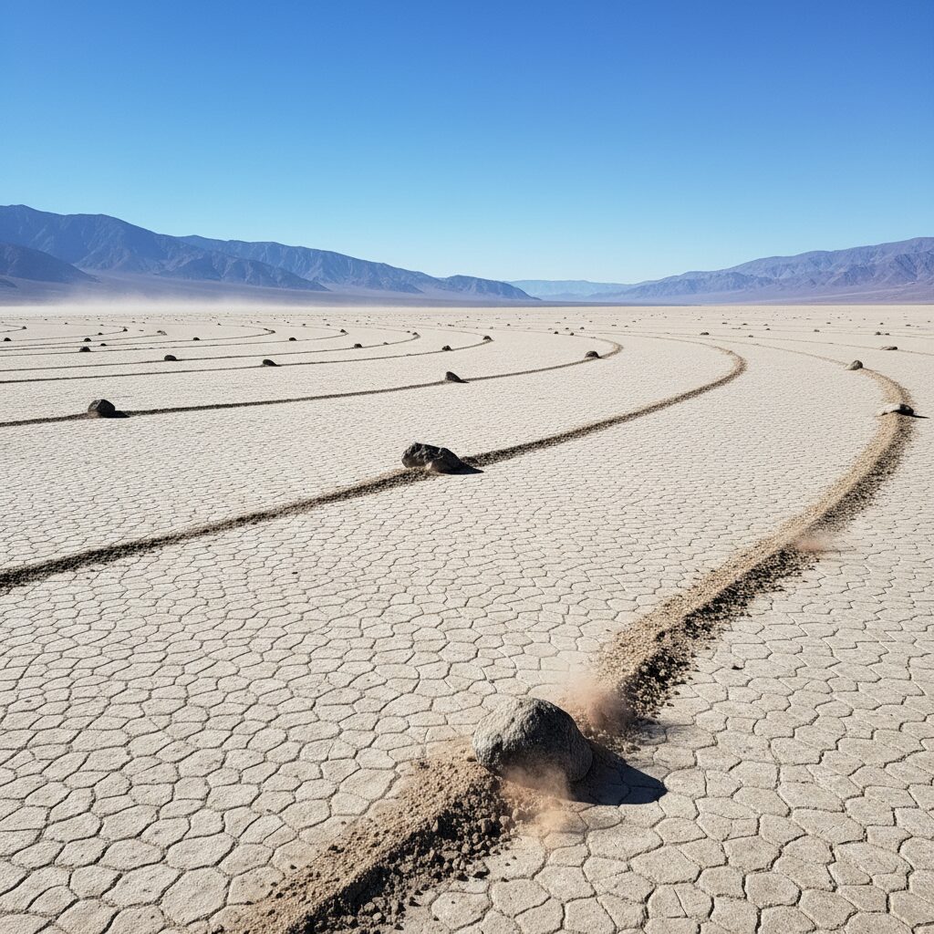 découvrez les explications scientifiques derrière le phénomène fascinant des pierres mouvantes sur le lac asséché, un mystère naturel intrigant.