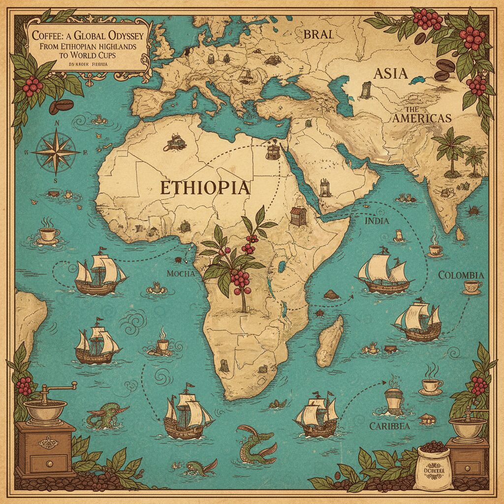 découvrez l'incredible histoire du café et comment une simple graine noire a su conquérir le monde, devenant une boisson incontournable aux saveurs uniques.