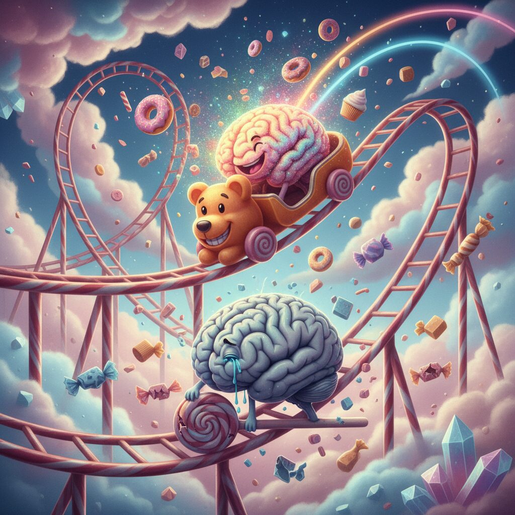 découvrez comment le sucre influence notre humeur, provoquant des fluctuations semblables à des montagnes russes et impactant notre bien-être quotidien.