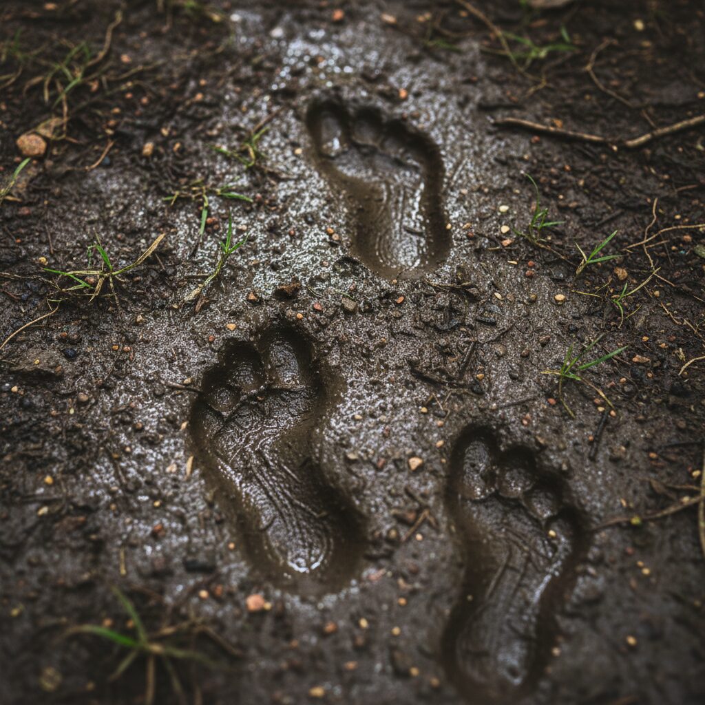 découvrez comment les empreintes de pas se forment et restent visibles dans la boue humide grâce aux propriétés physiques du sol et à la pression exercée.