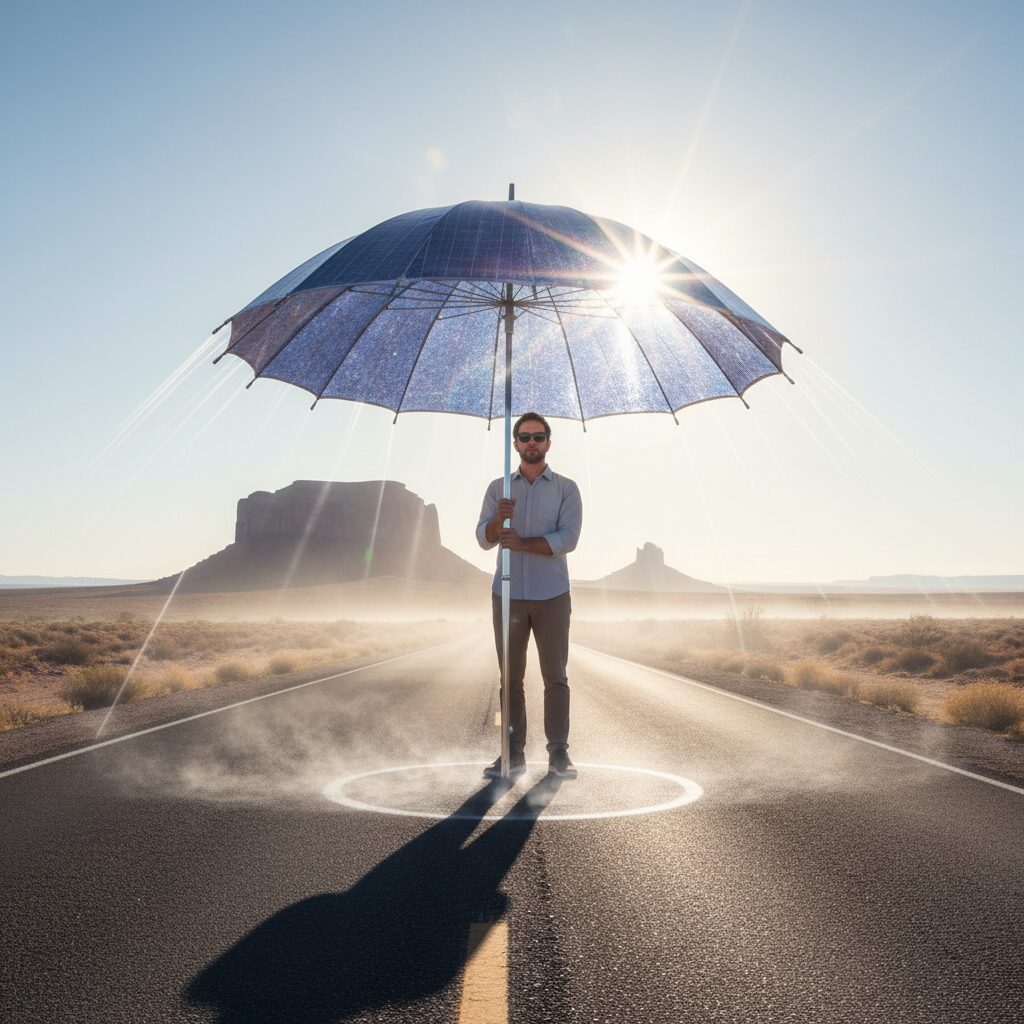 découvrez comment un parapluie solaire peut intensifier les rayons du soleil et causer des brûlures sur la tête, et apprenez à vous protéger efficacement.
