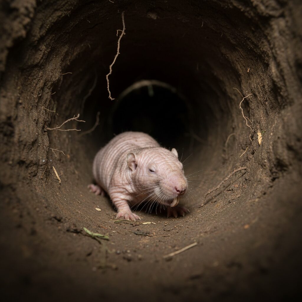 découvrez comment le rat-taupe nu parvient à survivre sans oxygène dans les tunnels souterrains grâce à ses adaptations uniques.