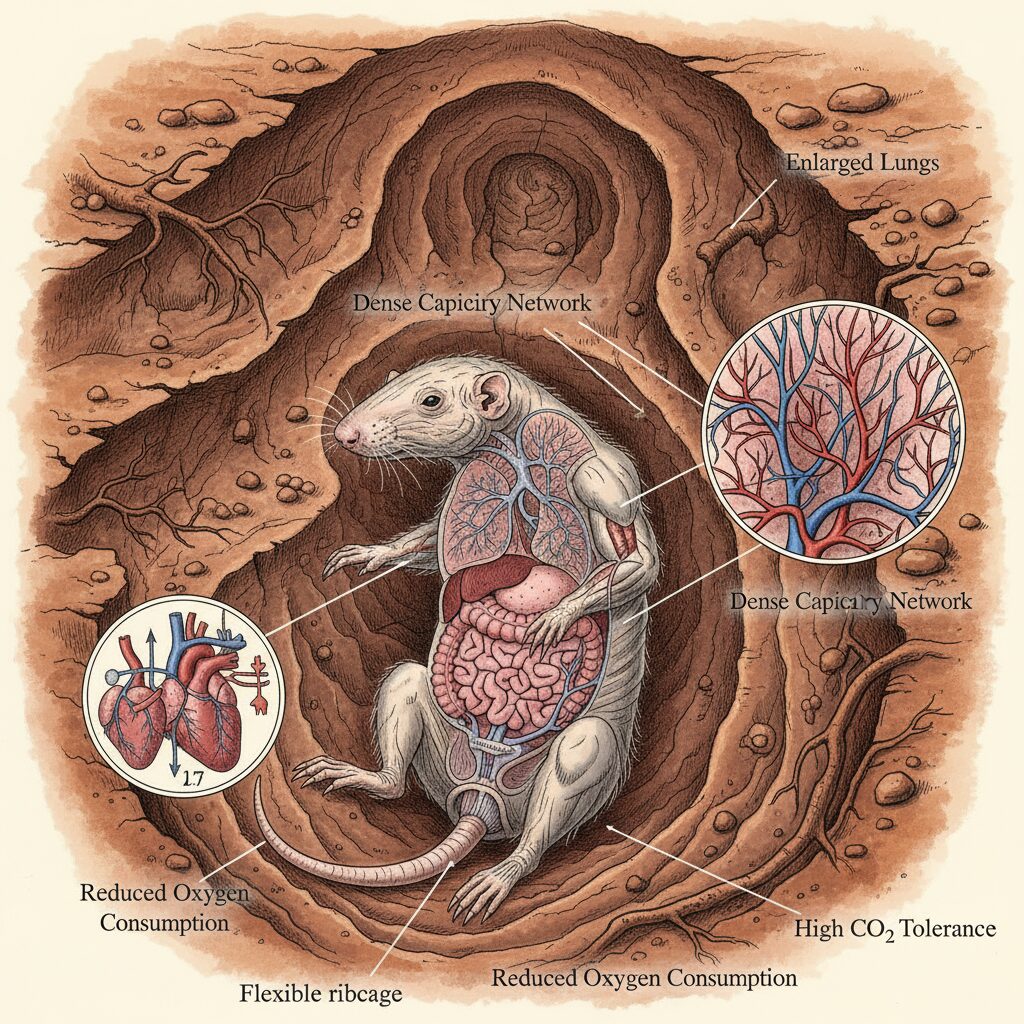 découvrez comment le rat-taupe nu parvient à survivre sans oxygène dans les tunnels souterrains grâce à des adaptations uniques.