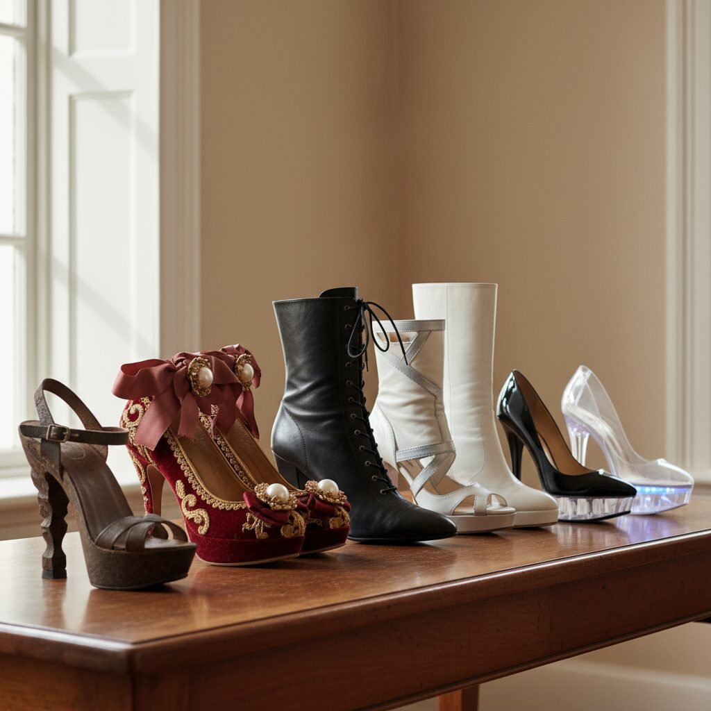 découvrez l’étonnante histoire des chaussures à talons hauts, de leurs origines anciennes à leur évolution à travers les siècles, un voyage fascinant dans la mode et la culture.