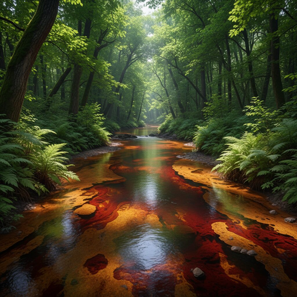 découvrez pourquoi l'eau de certaines rivières prend naturellement une teinte rougeâtre, liée aux minéraux et aux phénomènes naturels spécifiques.