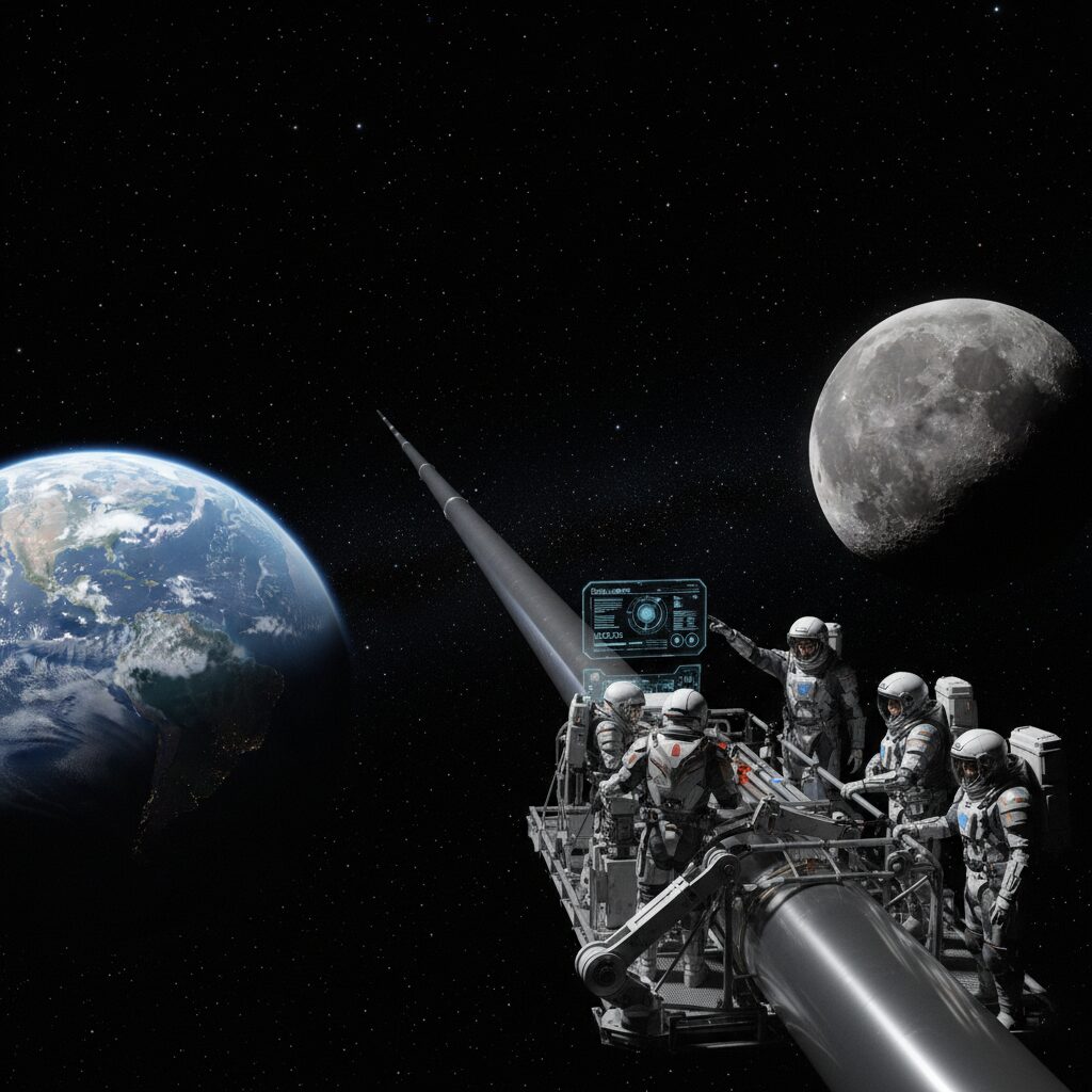 découvrez pourquoi la vitesse d'un objet sur la lune, illustrée par un bâton imaginaire reliant la terre à la lune, intrigue et fascine les scientifiques, en explorant les phénomènes physiques et les implications de ce concept unique.