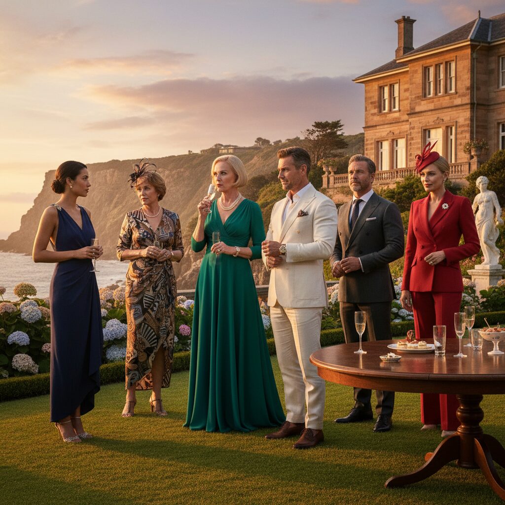 découvrez 'the unusual suspects', une satire mordante de l’aristocratie australienne, mêlant suspense et drame à la manière de 'big little lies'.