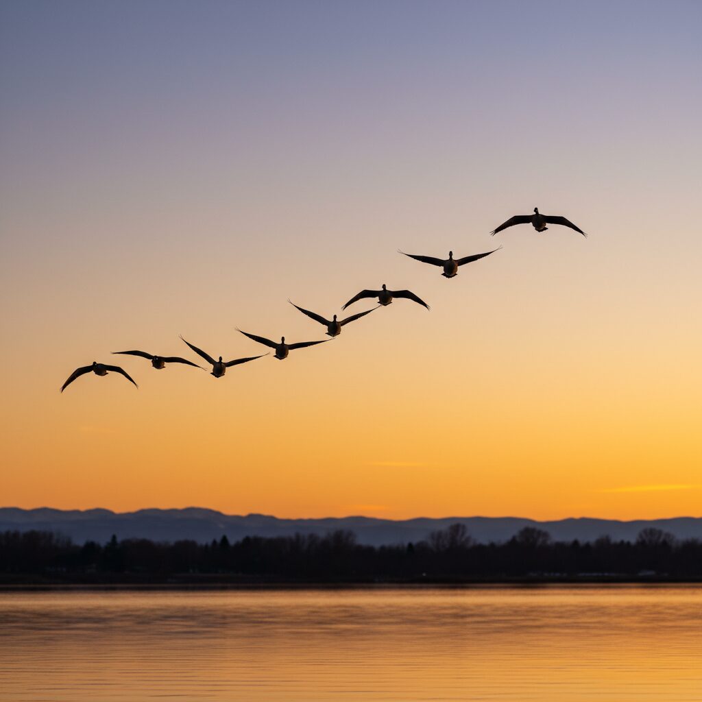 découvrez pourquoi les bernaches volent en formation en v sur des milliers de kilomètres, une stratégie qui optimise leur énergie et renforce la coordination du groupe lors de leurs longues migrations.