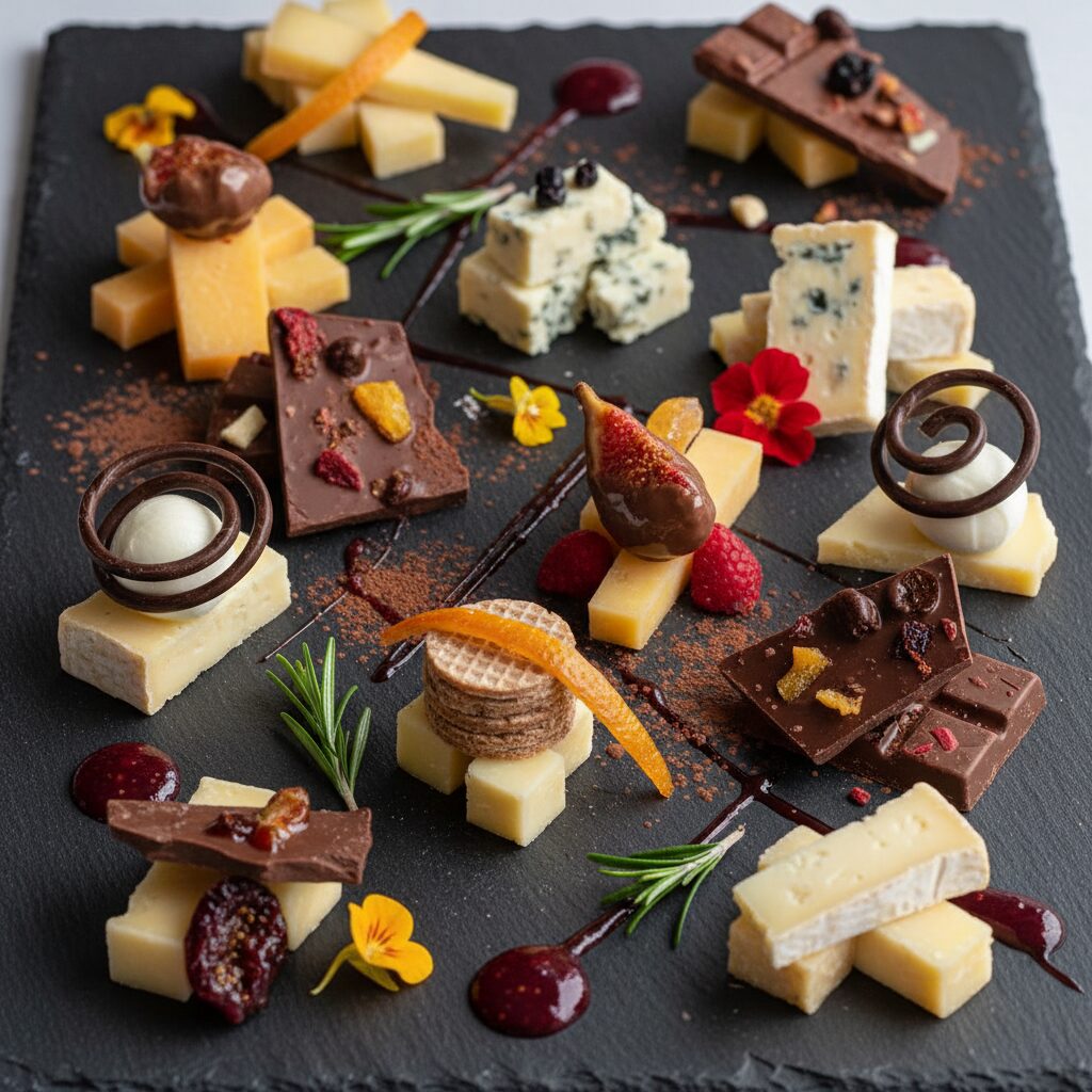 découvrez comment l'alliance inattendue du chocolat et du fromage a conquis le palais des gourmands à travers le monde.