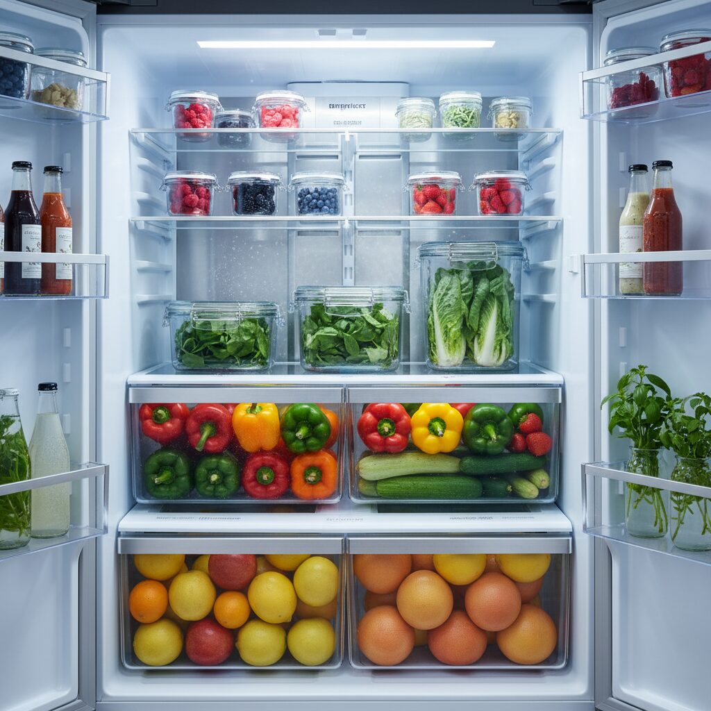 découvrez comment le réfrigérateur conserve la fraîcheur et le croquant de vos aliments grâce à des technologies de refroidissement efficaces et un contrôle optimal de l'humidité.