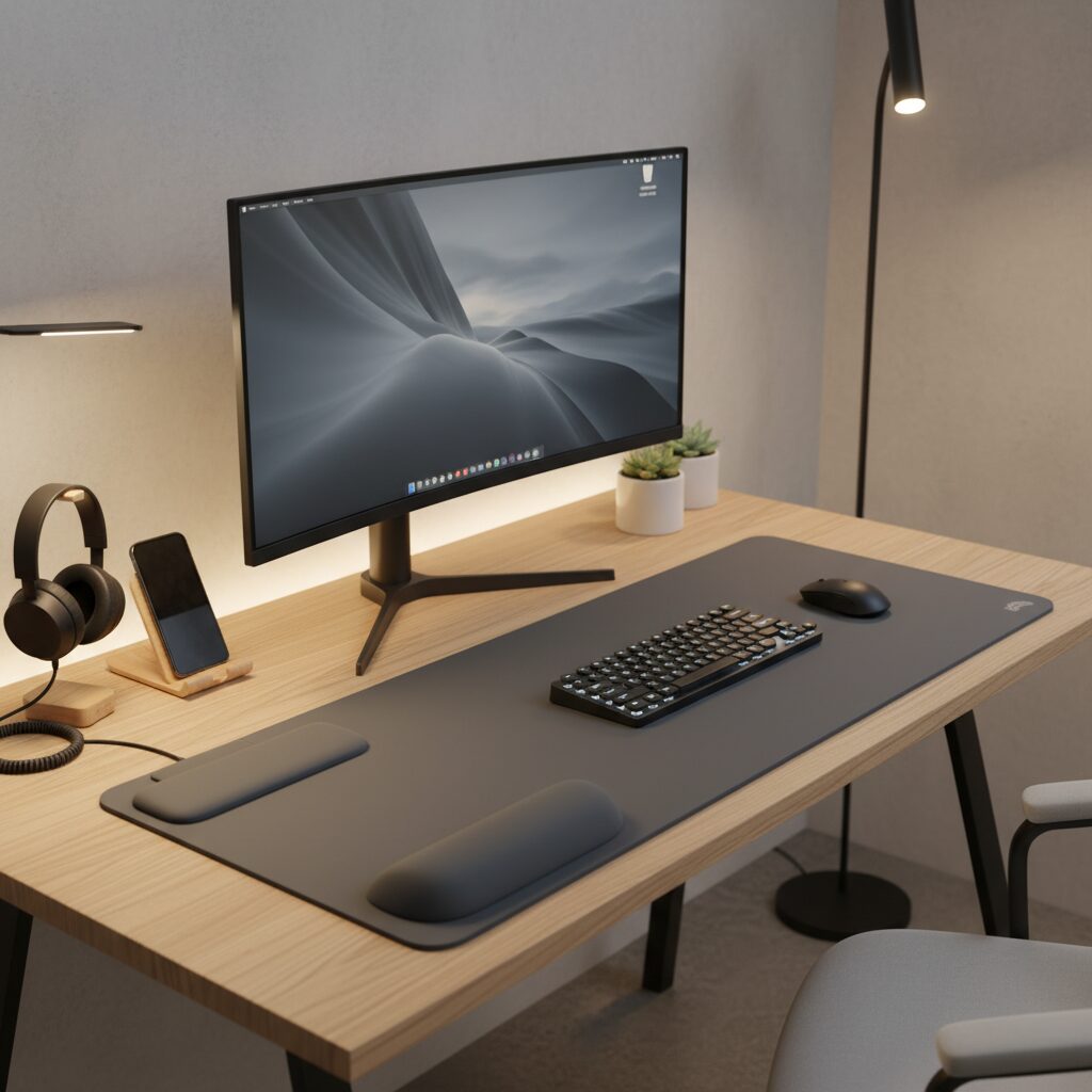 découvrez comment le tapis de souris est devenu un incontournable de nos bureaux, s'imposant discrètement dans notre quotidien professionnel.