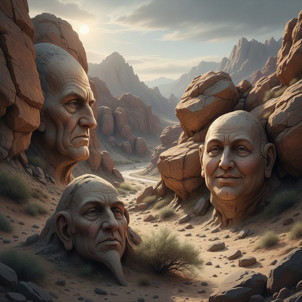 découvrez comment les formations rocheuses prennent des formes de visages naturels grâce à des processus géologiques uniques et fascinants.