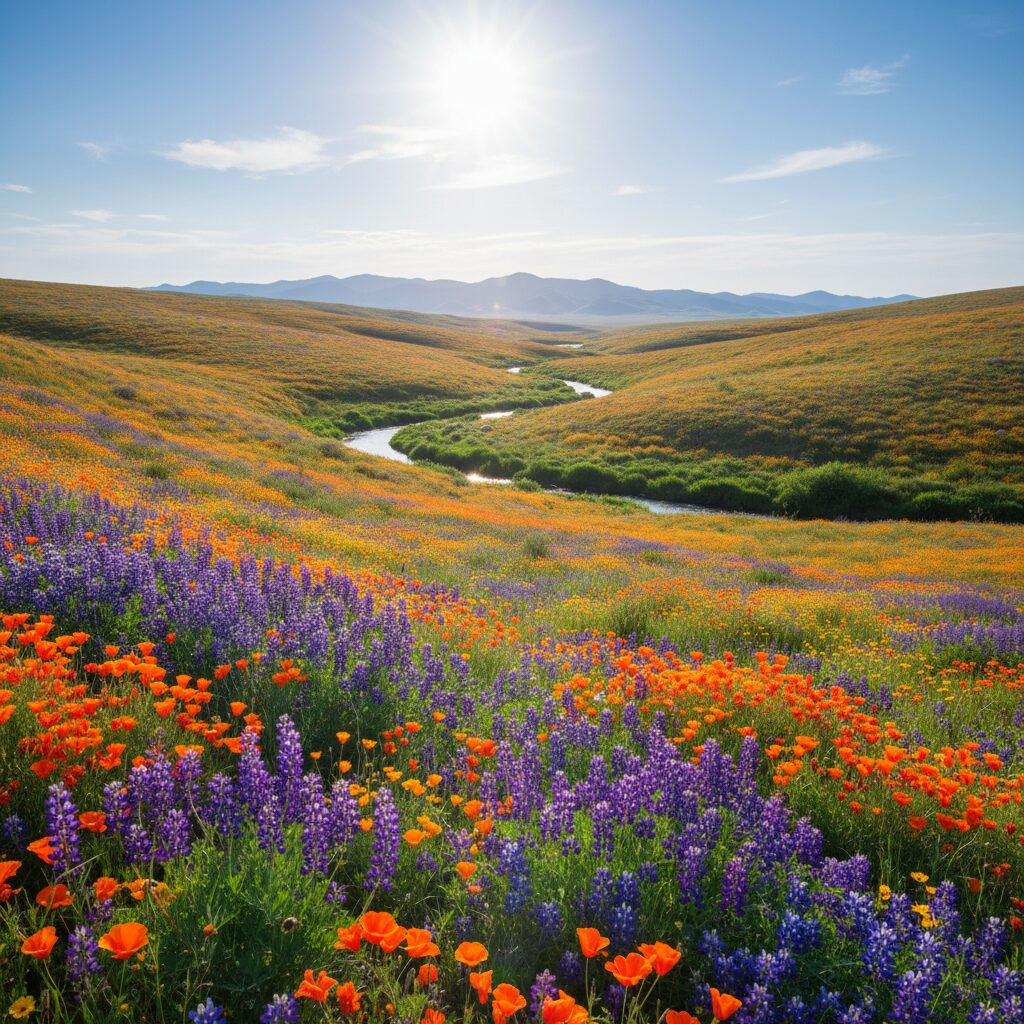 explorez le mystère des champs de fleurs migrateurs au printemps et laissez-vous émerveiller par ce phénomène naturel unique et coloré.