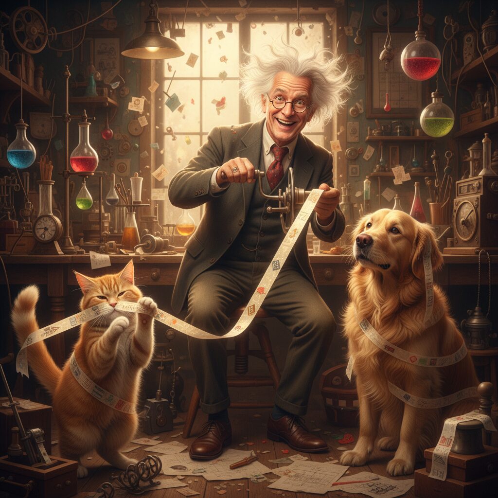 découvrez l'histoire étonnante et pleine d'humour de la création du rouleau de scotch, une invention qui a révolutionné notre quotidien.