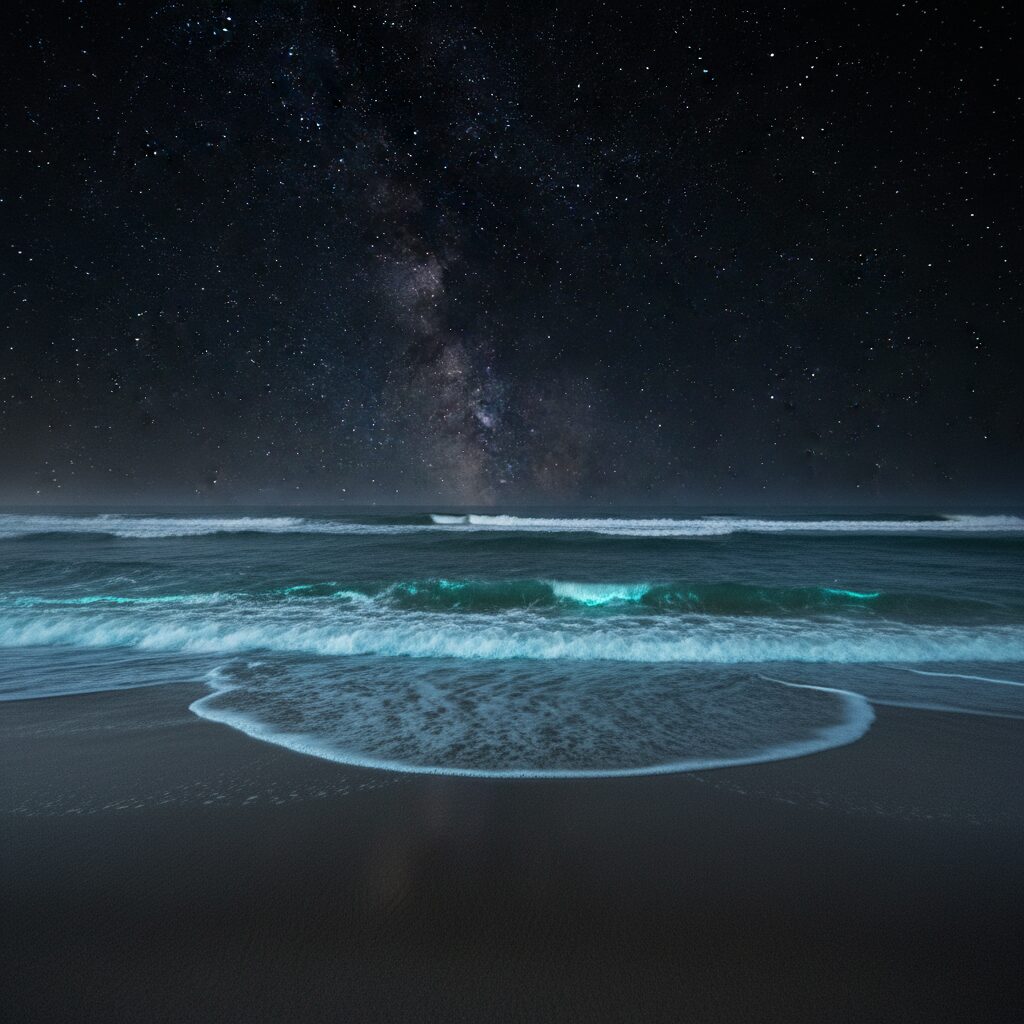 découvrez la magie des vagues bioluminescentes et plongez dans un spectacle naturel unique sur les plages éclairées de lumière phosphorescente.
