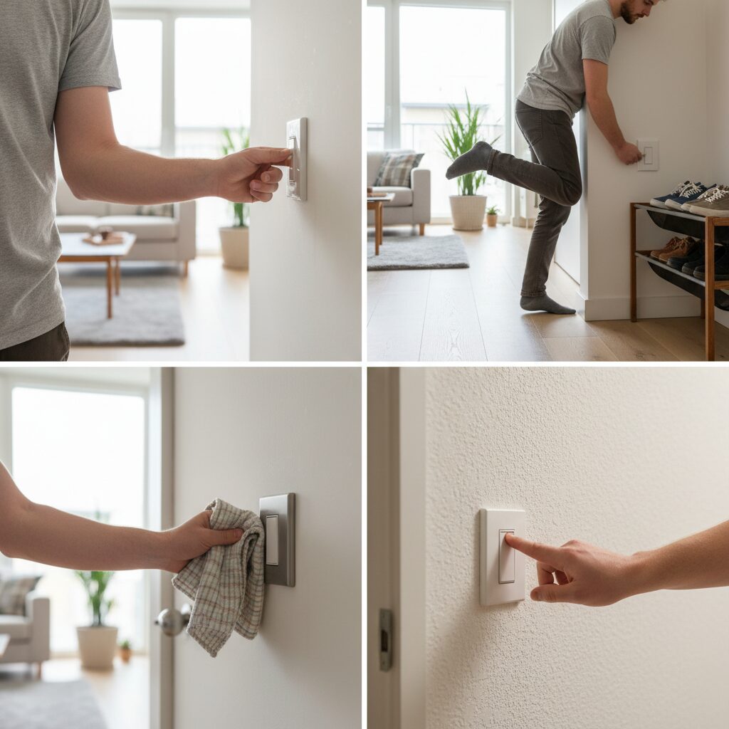 découvrez les habitudes surprenantes liées à l'utilisation des interrupteurs dans nos maisons et comment elles influencent notre quotidien.