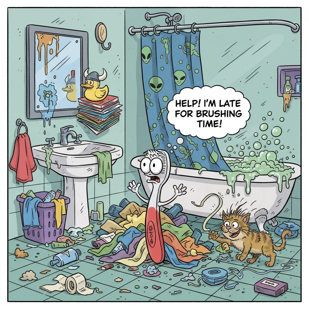 découvrez les aventures hilarantes d'une brosse à dents perdue et plongez dans un récit comique qui transformera votre routine quotidienne en éclats de rire.