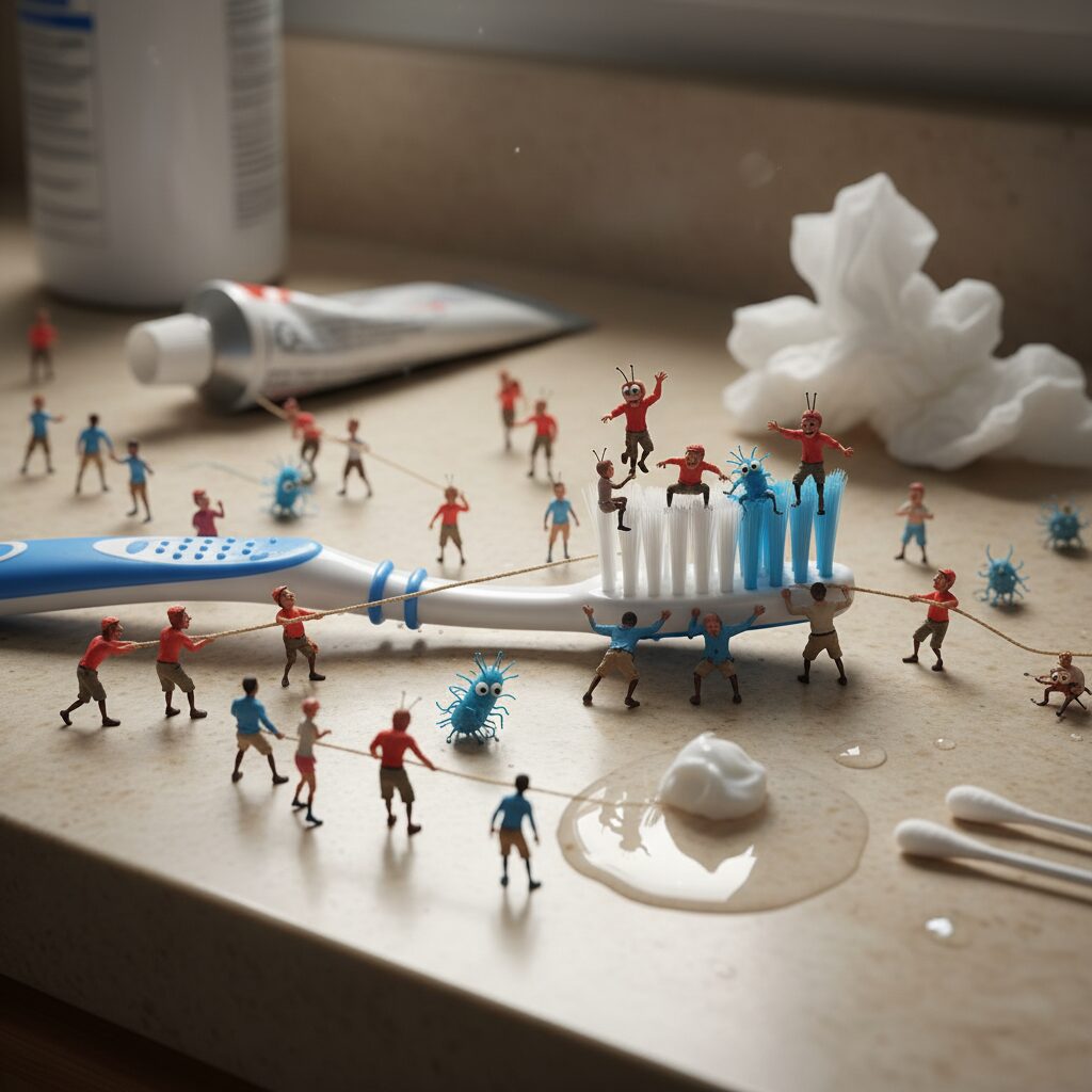 découvrez les aventures hilarantes et les incidents surprenants autour d'une brosse à dents perdue, une histoire pleine d'humour et de rebondissements inattendus.