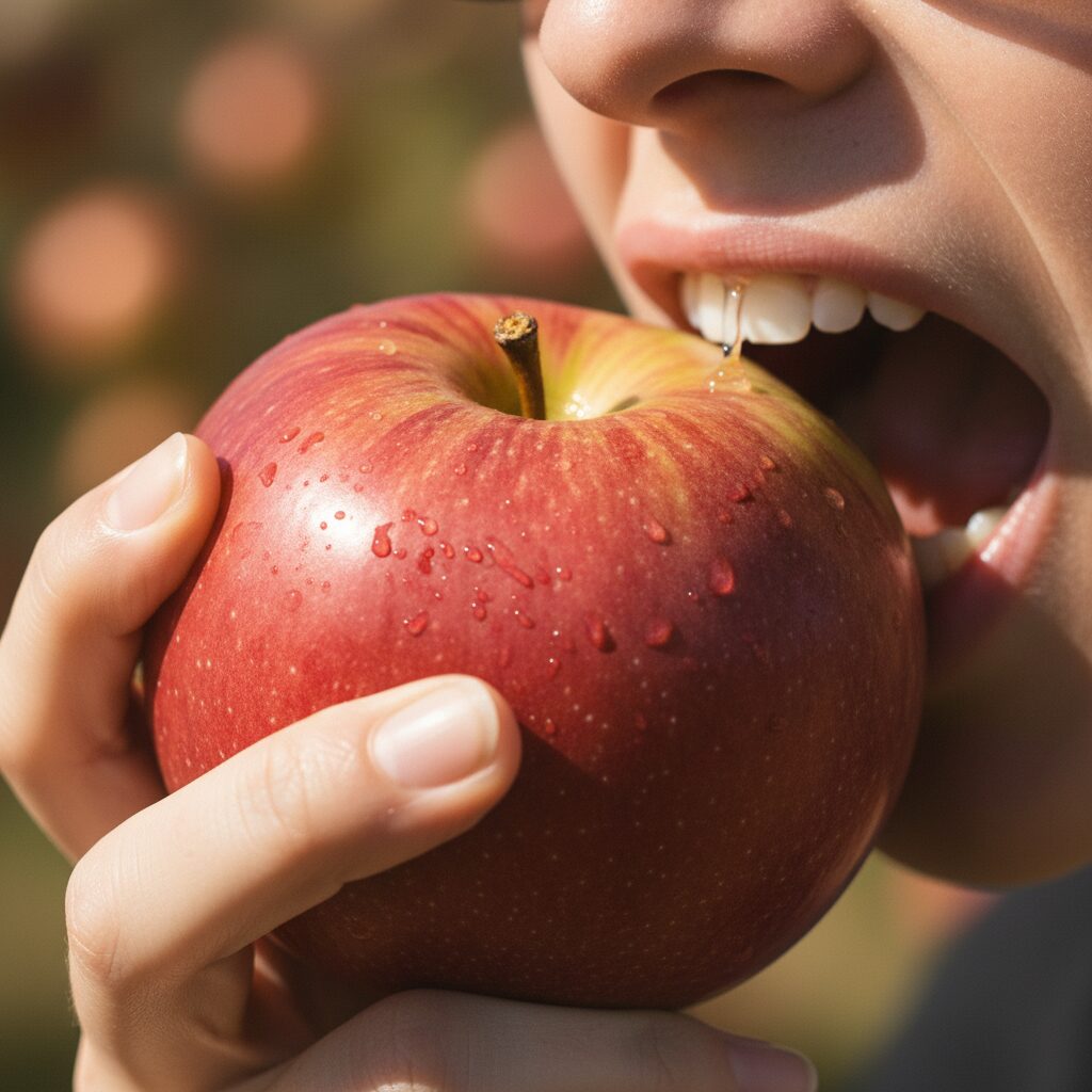 découvrez pourquoi croquer dans une pomme est un véritable spectacle sensoriel, mêlant saveurs, textures et sons pour une expérience gustative unique.