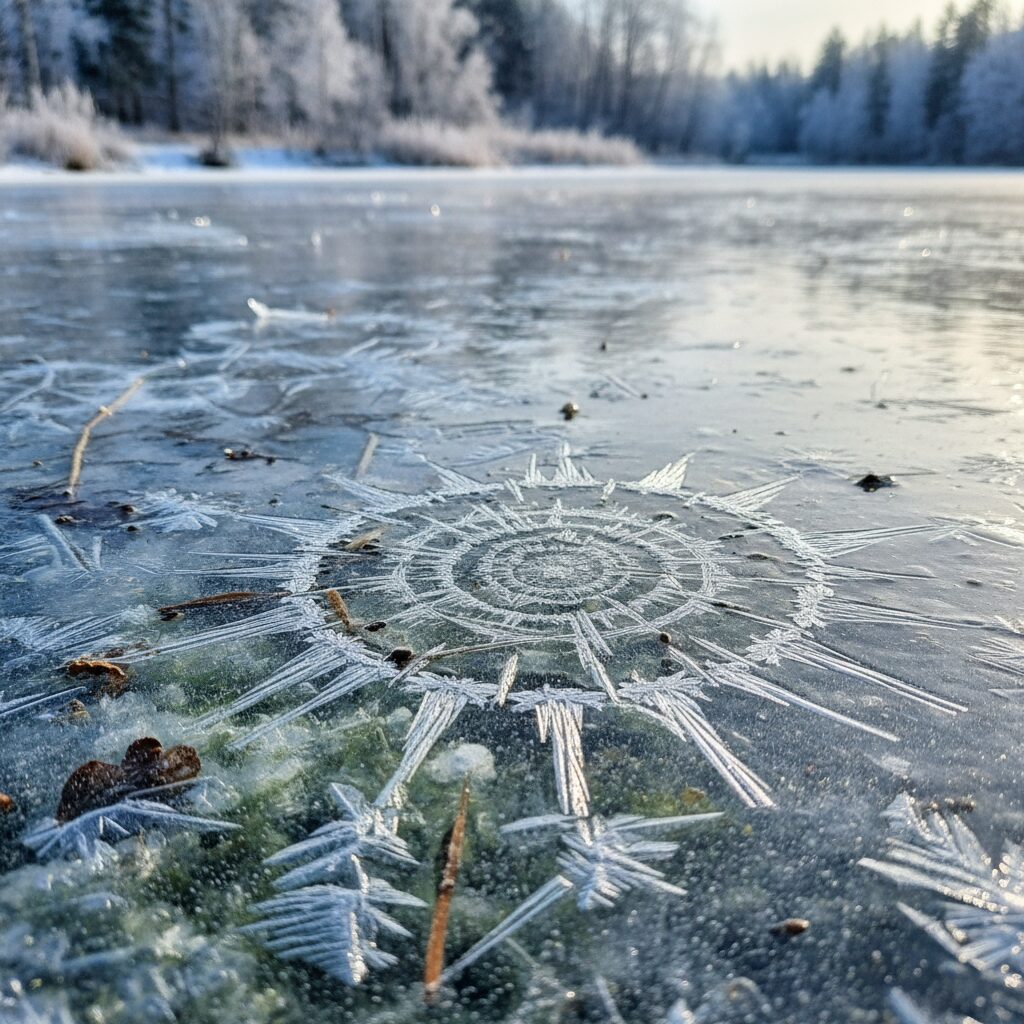 découvrez pourquoi la glace forme des motifs d'horloges fascinants dans les mares gelées, explorant les phénomènes naturels et les conditions climatiques à l'origine de ce phénomène unique.
