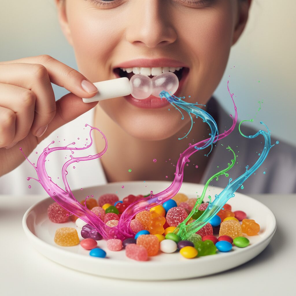 découvrez comment mâcher du chewing-gum peut altérer la perception des saveurs des bonbons et pourquoi cela influence notre goût.