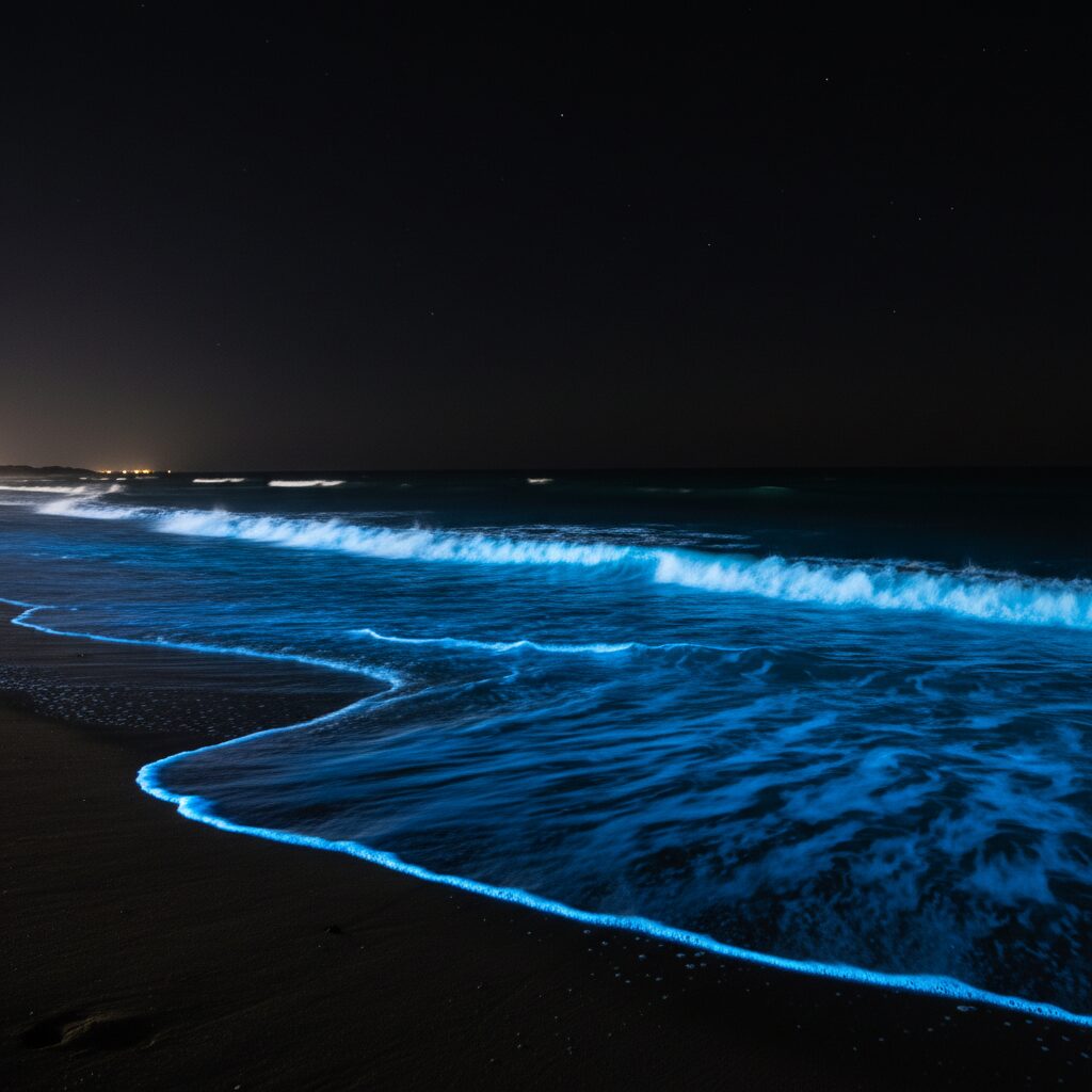 découvrez pourquoi certaines vagues bioluminescentes apparaissent même en l'absence d'animaux marins proches, en explorant les phénomènes naturels et les micro-organismes responsables de cette lumière magique.