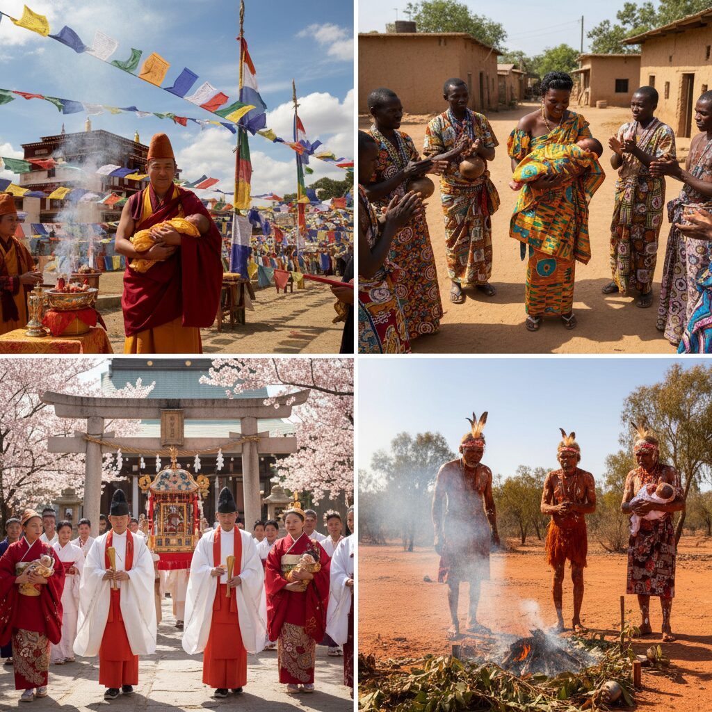 découvrez les traditions insolites et étonnantes liées à la naissance à travers différentes cultures du monde.