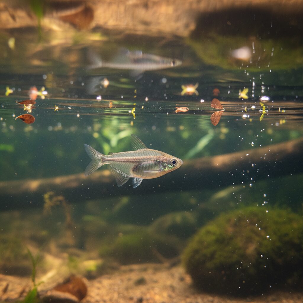 découvrez le poisson-hachette, un fascinant poisson transparent capable de métamorphose, et plongez dans l'univers mystérieux de cette créature marine unique.