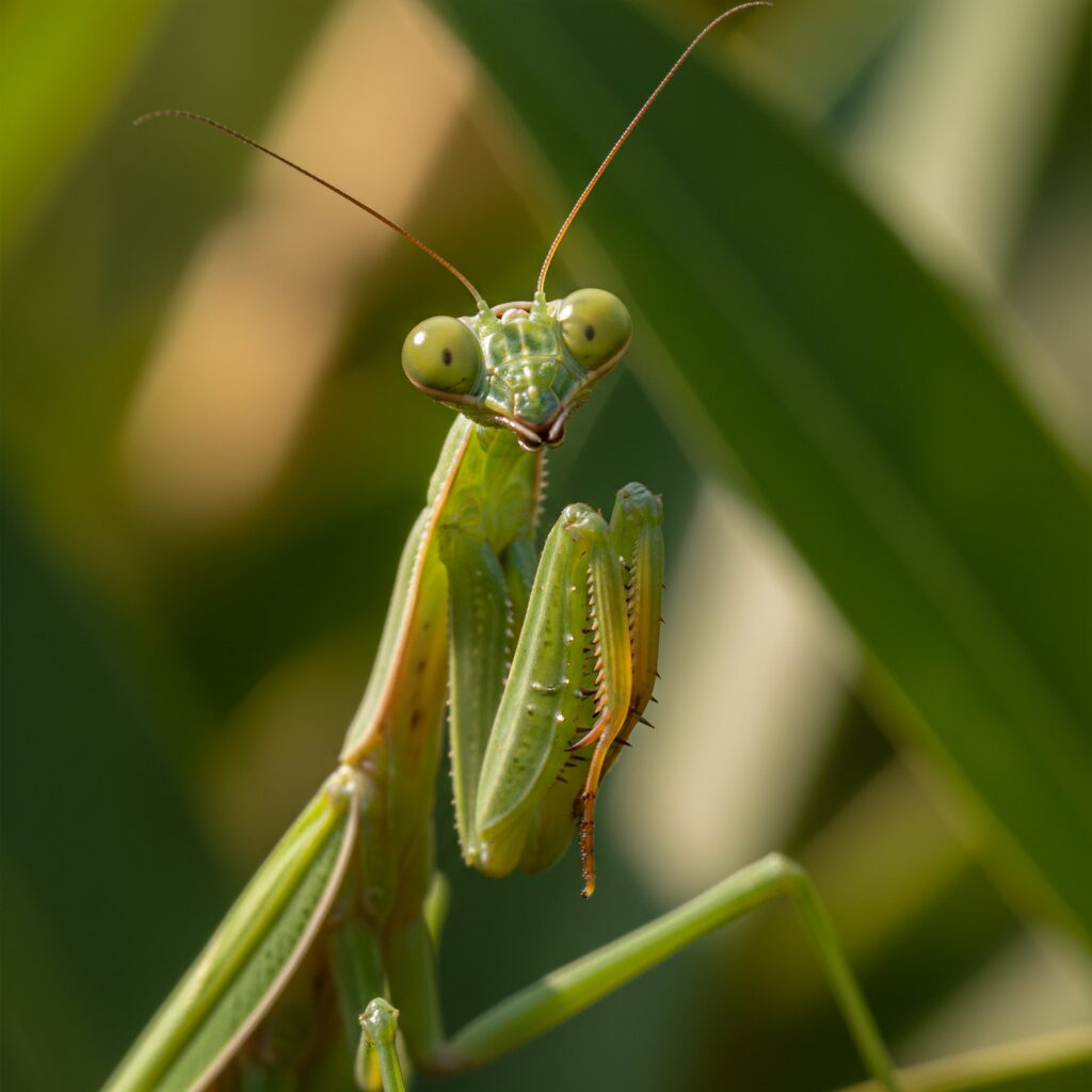 découvrez comment la mante religieuse peut tourner sa tête de manière unique, tout comme les humains, et explorez les secrets fascinants de cet insecte surprenant.
