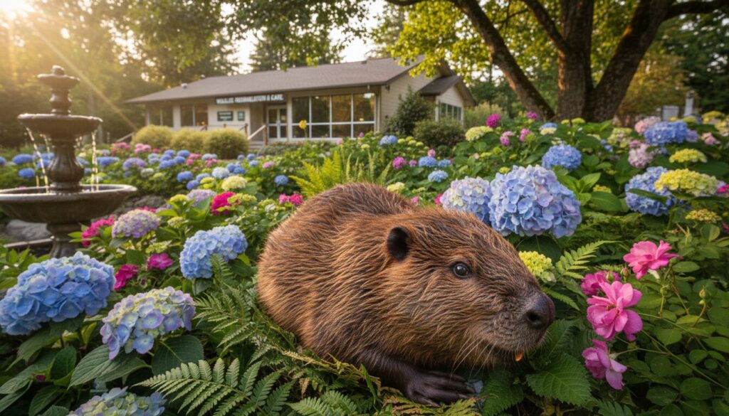 découvrez l'histoire touchante d'un castor secouru dans un jardin qui retrouve espoir et force au centre de soins spécialisé.