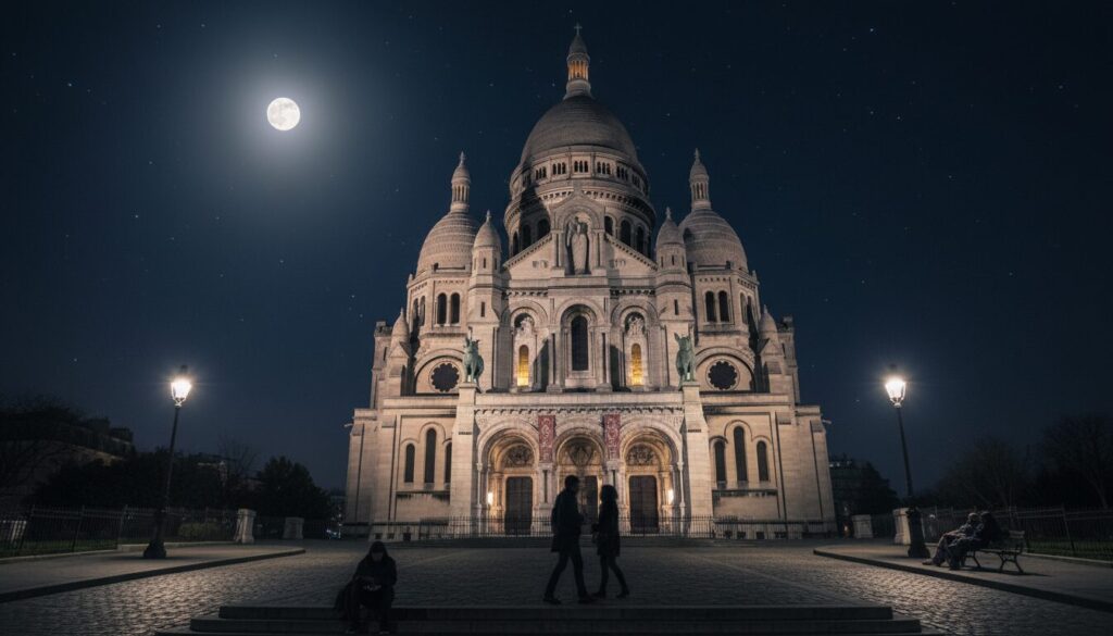 découvrez une expérience unique et insolite à paris : passez une nuit au sacré-cœur pour seulement 15 euros, une aventure à ne pas manquer... à vos risques et périls !