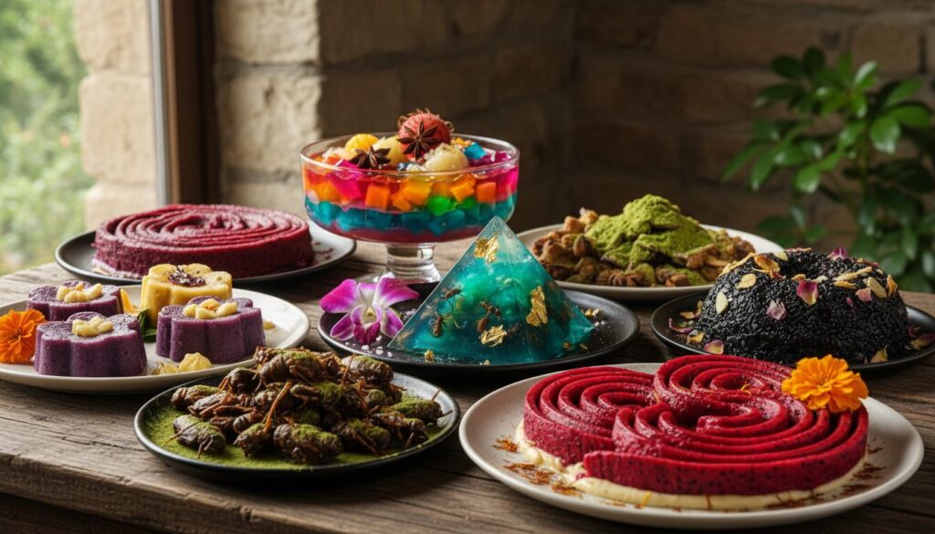 découvrez les desserts les plus insolites du monde, des créations sucrées étonnantes qui éveilleront votre curiosité et vos papilles.