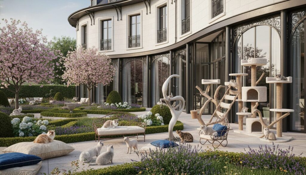 découvrez un hôtel de luxe unique près d'orléans, spécialement conçu pour accueillir vos chats avec confort et soins haut de gamme.