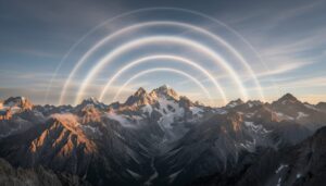 découvrez comment se forment les arcs lumineux inversés au-dessus des montagnes, un phénomène atmosphérique fascinant expliqué simplement.