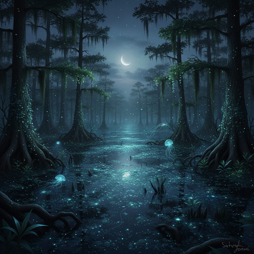 découvrez les causes possibles de l'apparition soudaine de spots lumineux dans les marais et les phénomènes naturels qui les expliquent.