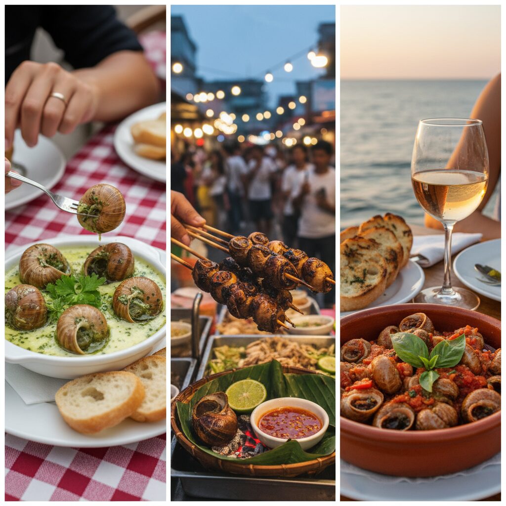 découvrez comment différentes cultures à travers le monde consomment les escargots de manière surprenante, défiant leur apparence inhabituelle.