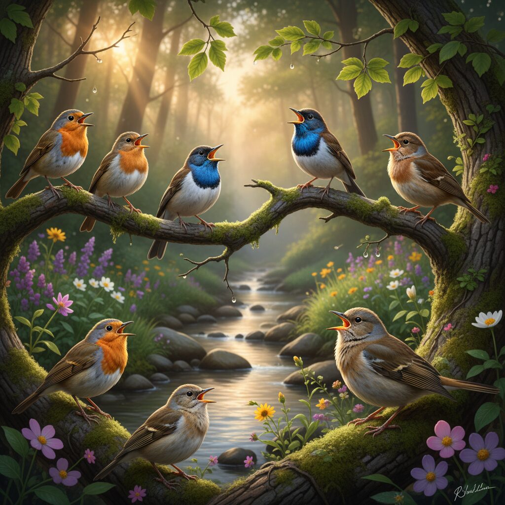 découvrez comment les oiseaux apprennent à chanter naturellement, sans jamais suivre de cours, grâce à leur instinct et leur environnement.