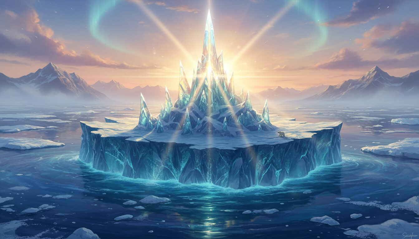 découvrez comment se forme le pinacle brillant au sommet de certains icebergs flottants, un phénomène naturel fascinant lié aux conditions environnementales uniques.