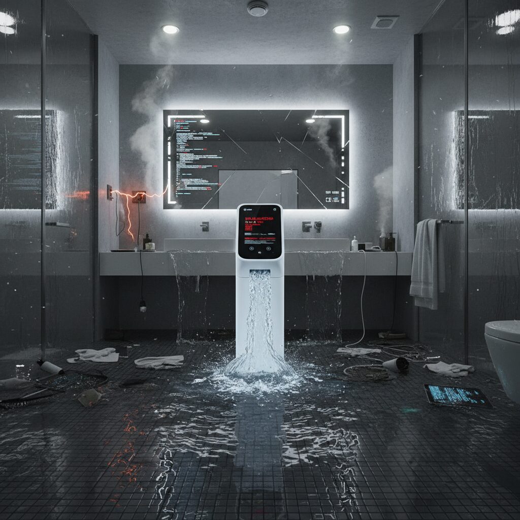 découvrez comment un distributeur de savon connecté a causé une inondation inattendue et les leçons à tirer pour éviter ce genre d'incident technologique.