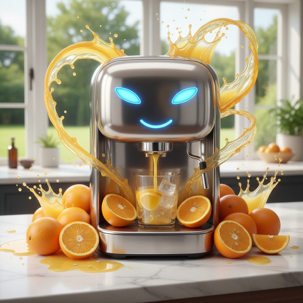 découvrez l'histoire originale et amusante d'une machine à café qui s'est prise pour un jus d'orange, mêlant humour et imagination pour une lecture divertissante.
