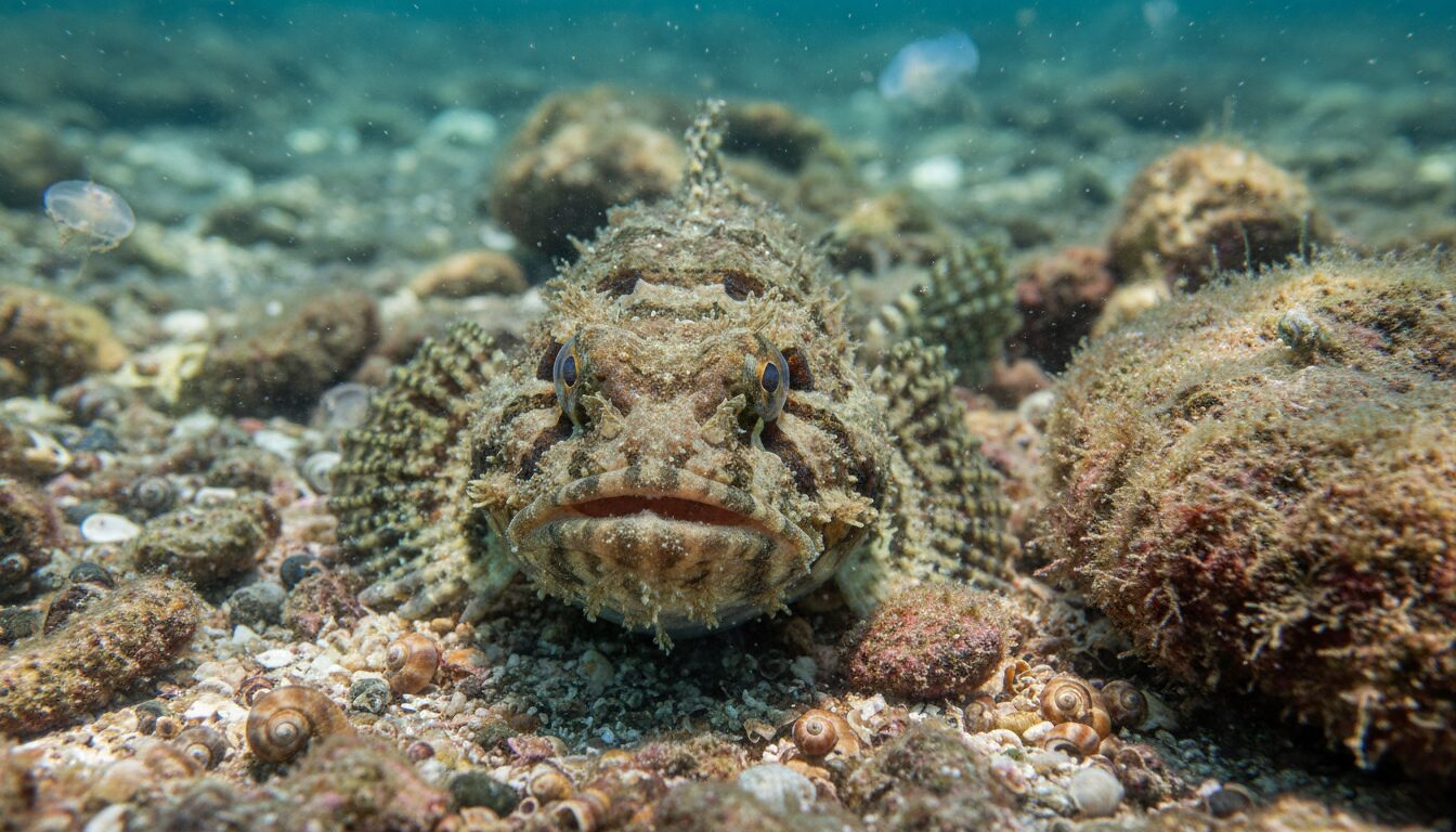 découvrez les techniques fascinantes de camouflage du poisson crapaud et comment il les utilise pour chasser efficacement ses proies dans son environnement naturel.