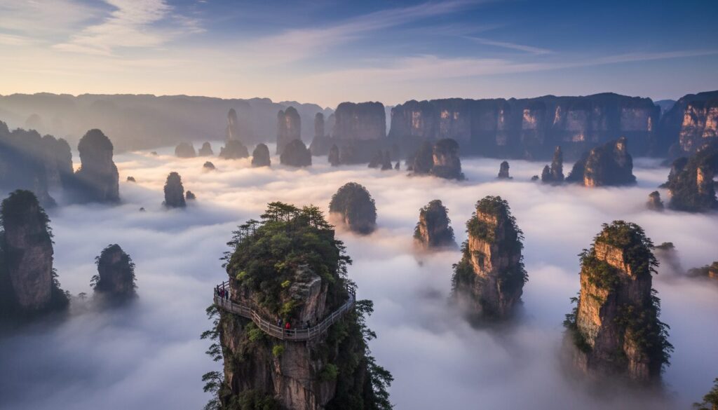 découvrez le jardin suspendu naturel de chine, une merveille géologique unique qui émerveille par ses formations insolites et son paysage spectaculaire.