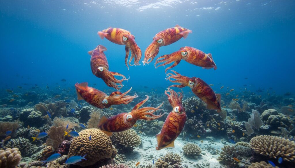 découvrez les comportements sociaux fascinants du calmar flamboyant, une créature marine étonnante aux interactions complexes et captivantes.