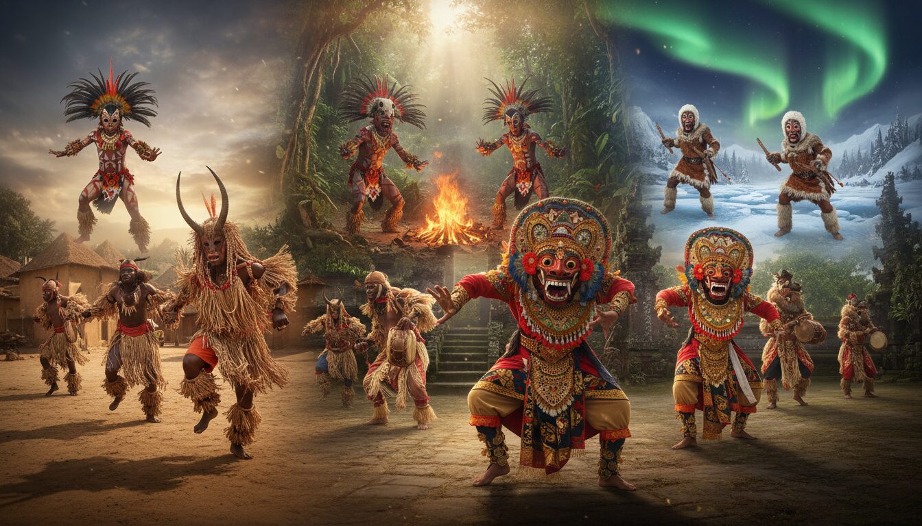 découvrez les origines méconnues des danseurs masqués à travers diverses cultures et explorez le rôle mystérieux de ces figures traditionnelles.