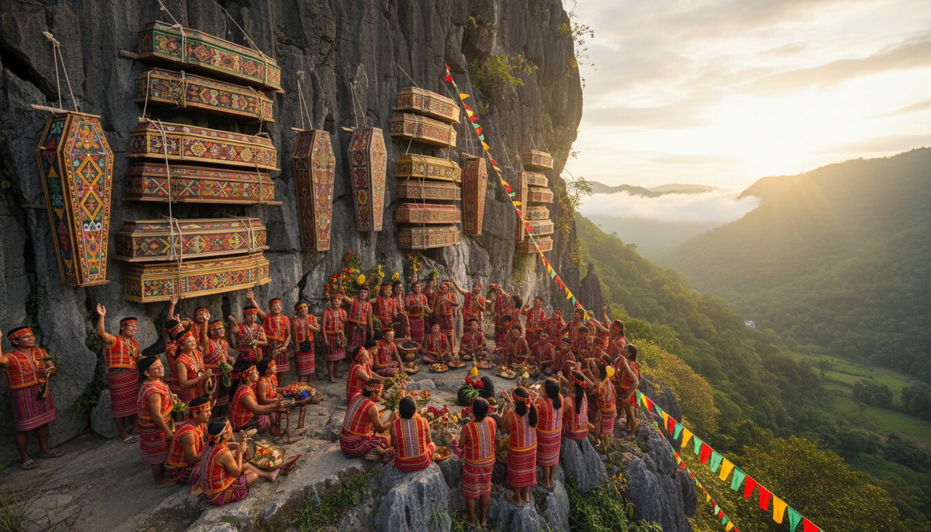 découvrez les rituels étranges et fascinants autour de la mort et de l’au-delà pratiqués dans différents pays à travers le monde.