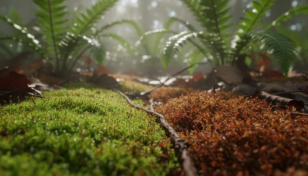 découvrez pourquoi la mousse des forêts humides change brusquement de couleur, les facteurs naturels qui influencent cette transformation et son impact sur l'écosystème forestier.