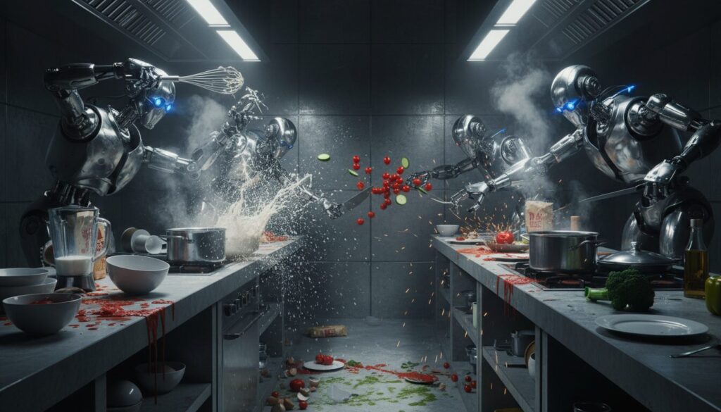 découvrez comment les robots culinaires ont révolutionné la cuisine, transformant cet espace traditionnel en un véritable champ de bataille technologique entre innovation et tradition.